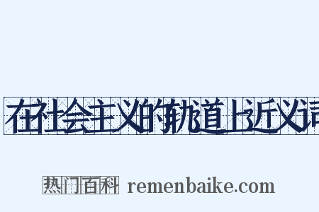 在社会主义的轨道上近义词是什么意思的图片